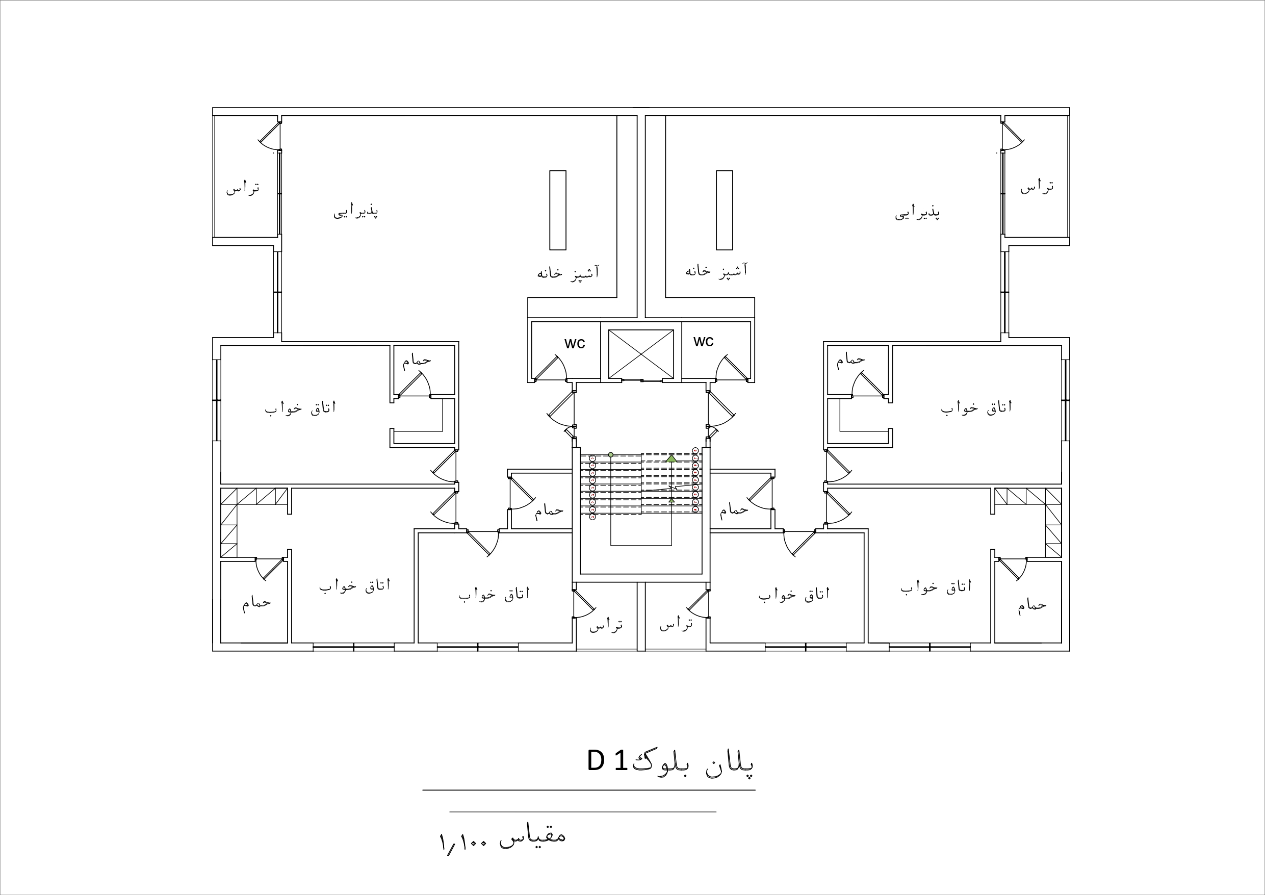 پلان بلوک D1
